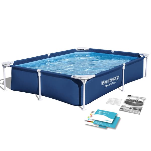 Rektangulär poolram 221x150x43 cm Bestway 56401N