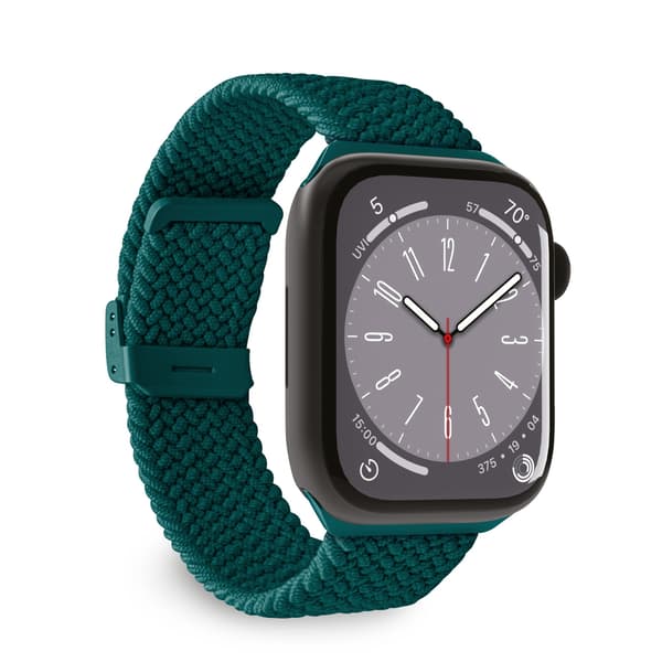 Apple Watch Nylonrem 42 44 45 49 mm Loop - Mørkegrøn