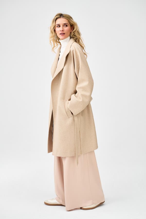 Emma Beige Damefrakke 40/42