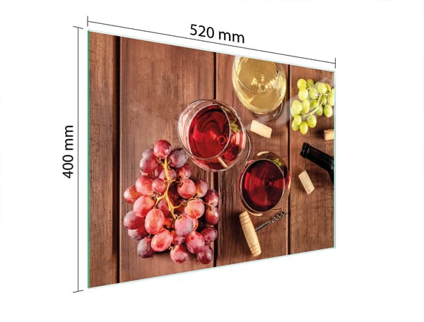 SKÄRBRÄDA I GLAS 52x40 VIN