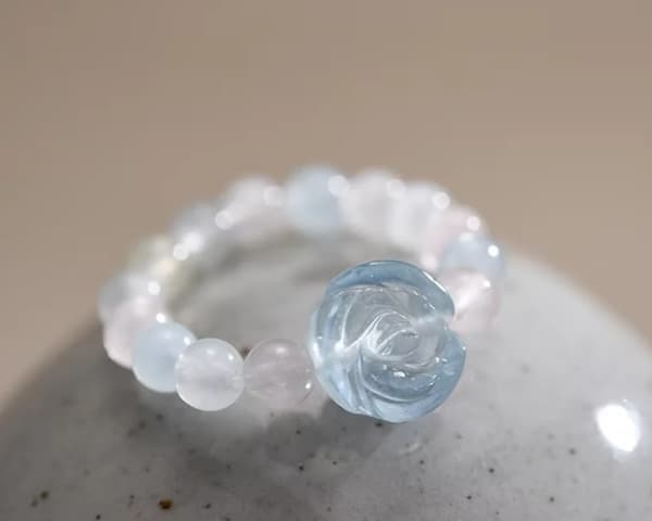 Ring Naturstenar Justerbar Ring Ros Trusky