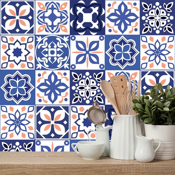 Selvhæftende PVC-patchwork-paneler sæt á 10 stk tapet 20x20cm ZM-06-028