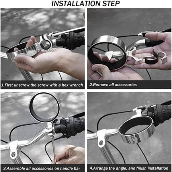 Universal cykelkopholder til styr, aluminiumslegering, ROXAR