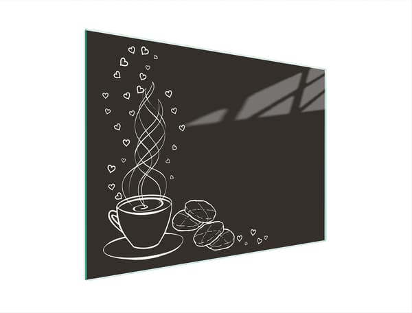 GLAS SKÆREBRÆT 30x22 KAFFE