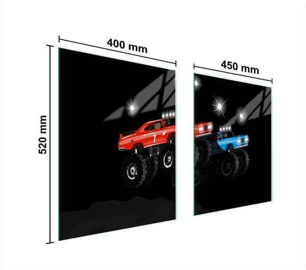 GLASSKYDDSPLATT FÖR SPIS 85x52 AUTO
