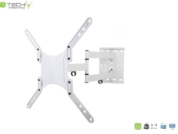 Techly 23"-55" väggfäste, 45kg vridbart