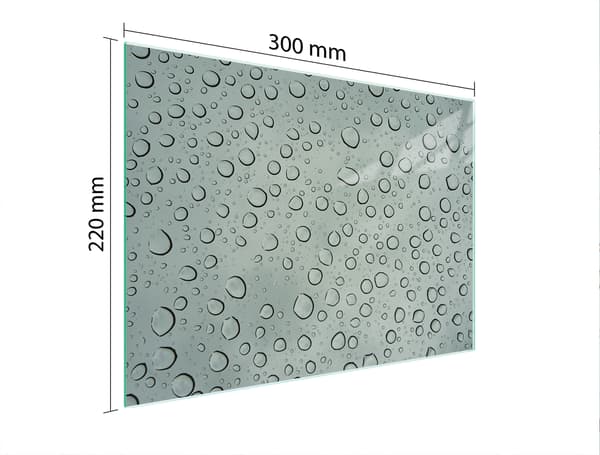 SKÄRBRÄDA I GLAS 30x22 DROPS