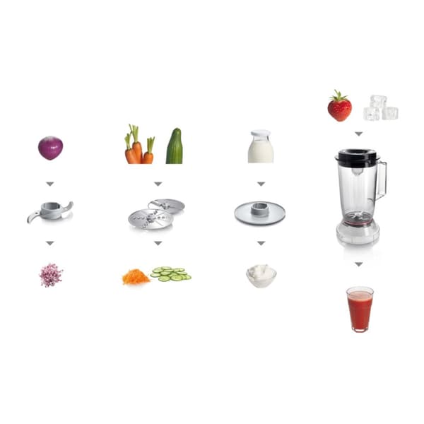 Bosch MCM 3201B monitoimikone musta, 2,3 l, 800 W