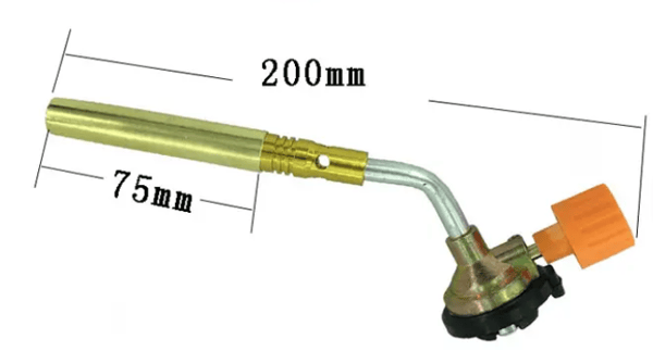 METALGASBRANDER TIL PATRON 200 mm - 1800°C, UNIVERSAL