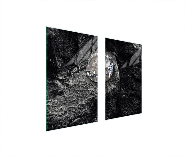 GLASSKYDDSPLÅT FÖR SPIS 75x52 DIAMANT