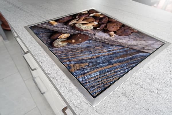 GLAS SKÄRBRÄDA 52x30 CHAMPINJONER
