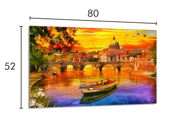Lasinen suojalevy liedelle 80x52 veneelle