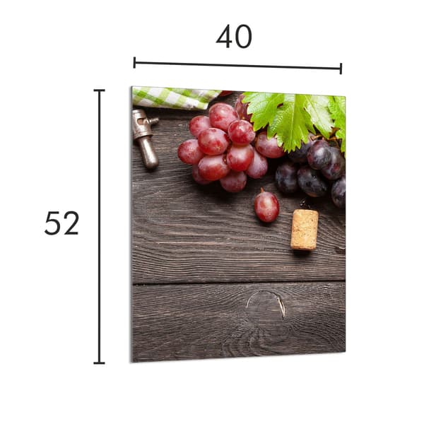 GLAS SKÄRBRÄDA 40x52 Frukt