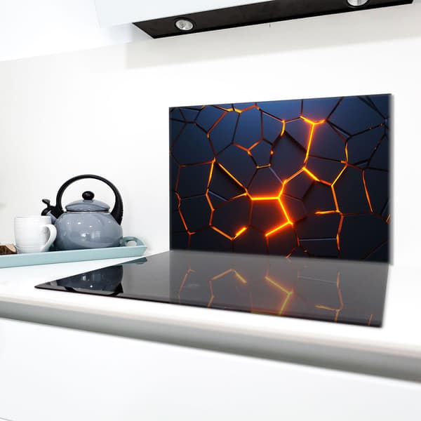 Lasinen suojalevy liedelle 80x52 Magma