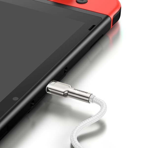 Cafule Metal 100W 2m USB-C Kabel - Hvid