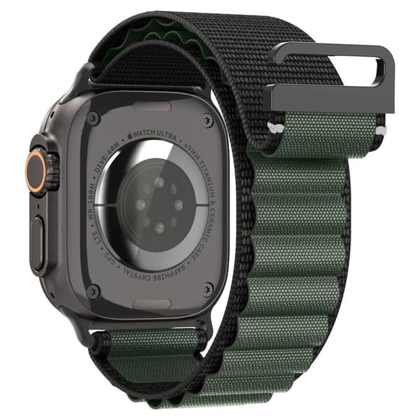 Apple Watch Rem 44 / 45 / 46 / 49 mm - Sort og Grøn
