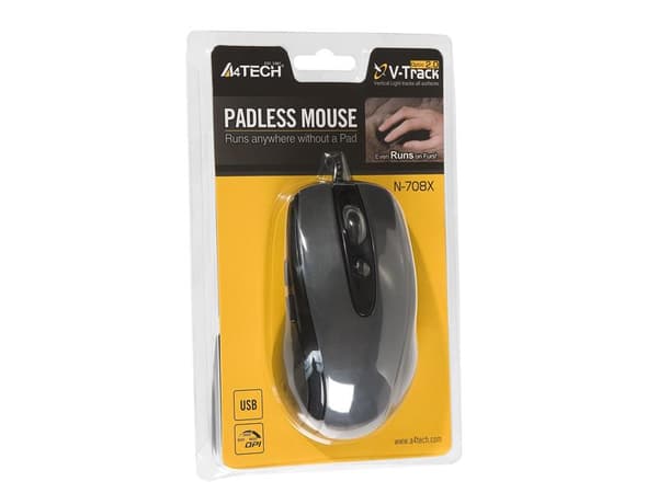 A4Tech N-708X V-Track kablet mus sort