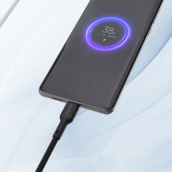 USB-A - USB-C 5A 1m kabel - svart