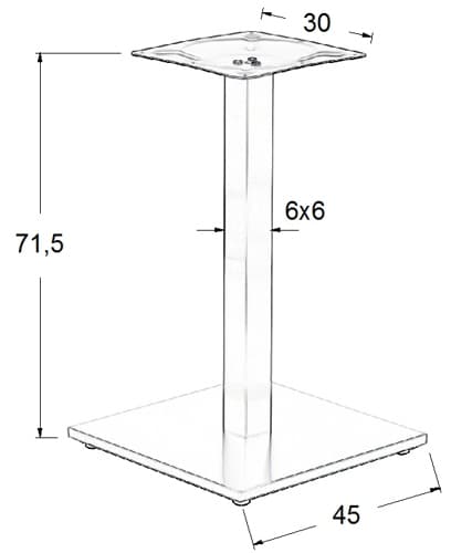 SH-2002-1/S/6 borstad - 45x45 cm