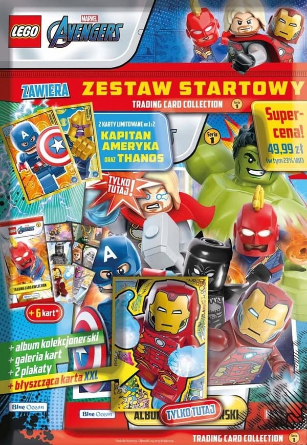 Lego Marvel Avengers Multipack-påsar Samlarkort