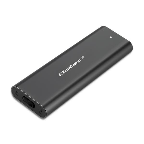 Qoltec-hölje/kortplats för M.2 SSD-diskar | NVME | PCI-E | USB typ C