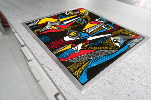 GLASSKÆREBRÆT 52x30 POP ART.
