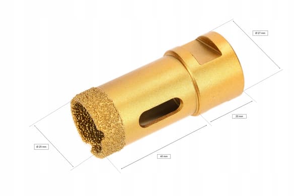 Diamantbor til stentøj M14 25mm