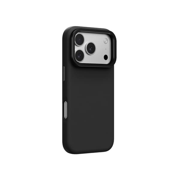 Glamour iPhone 17 Pro -kotelo jalustalla - musta