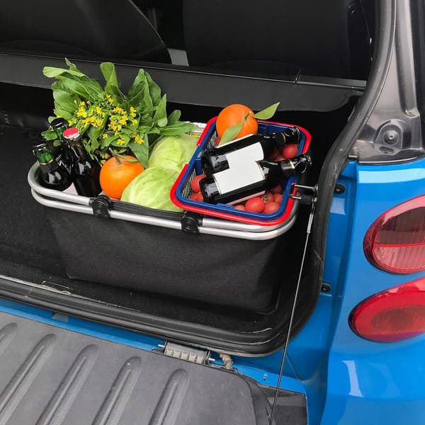 Picnickkurv hoppefast termokurv til turist isoleret sort