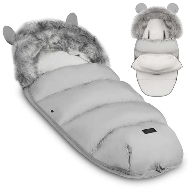 Elmi Ricokids barnvagn/släde sovsäck - grå