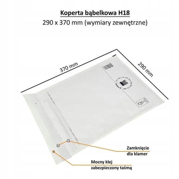 Bubbelkuvert H18 VITA E-PACK x 10 st