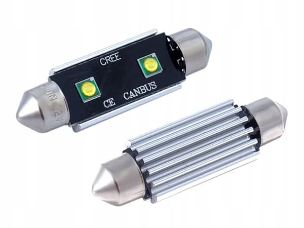 2x C5W C10W 41mm VISION FESTOON 12V EFTERMONTERING CANBUS-GLODPLATA