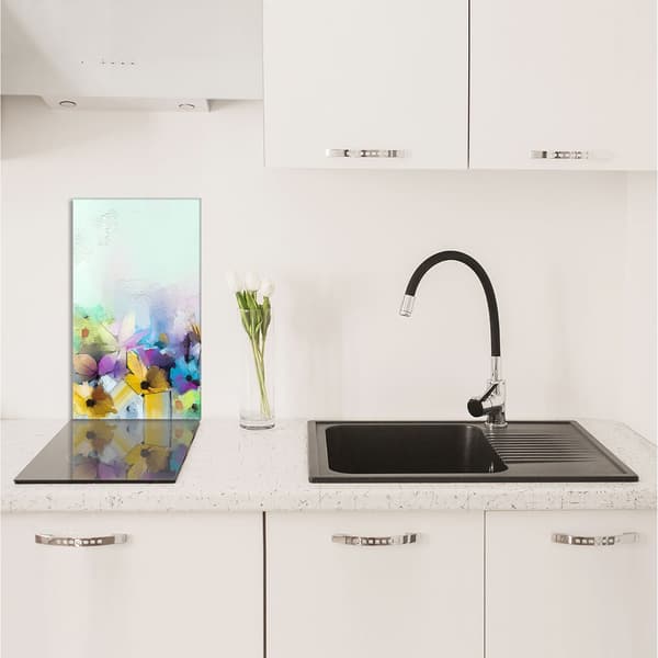 GLAS SKÆREBRÆT 30x52 Blomster