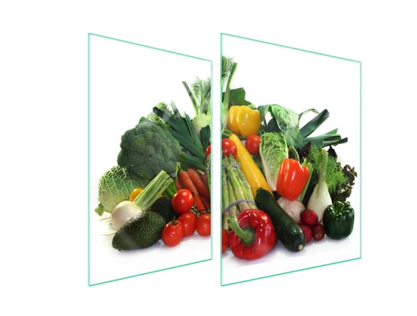 GLASSKYDDSPLATTA FÖR SPIS 70x52 GRÖNSAKER