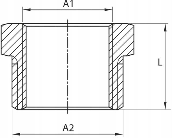 Trykreduceringsventil i messing 1/2 x 1/4