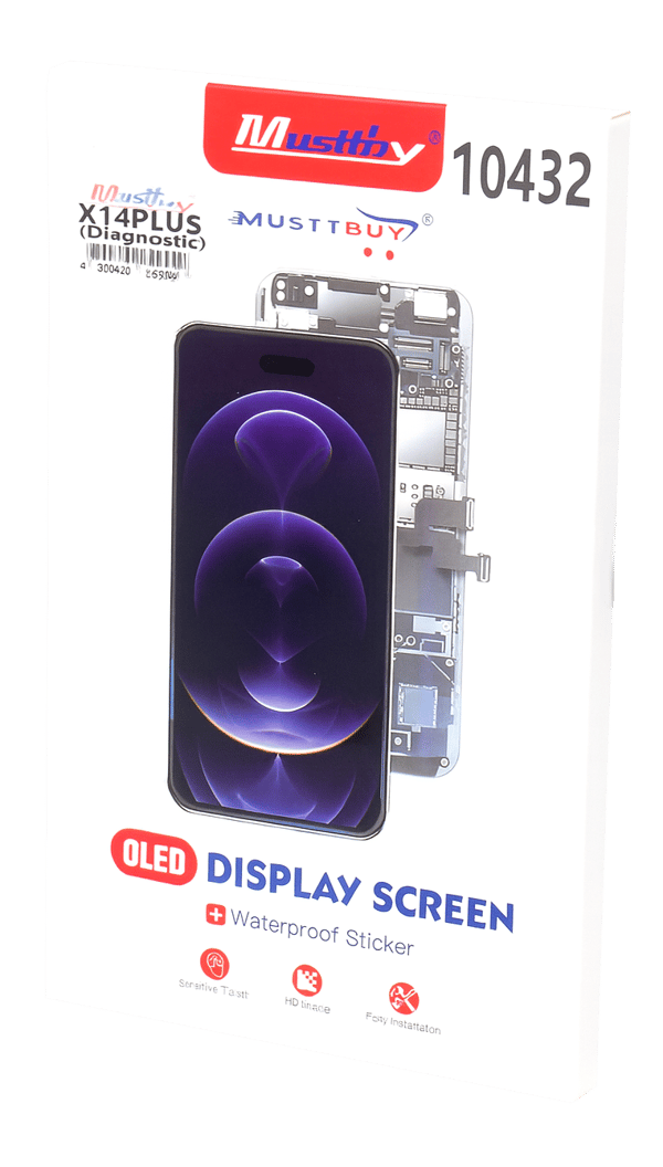 Mjuk OLED-skärm programmerbar som original för Apple iPhone 14 Plus