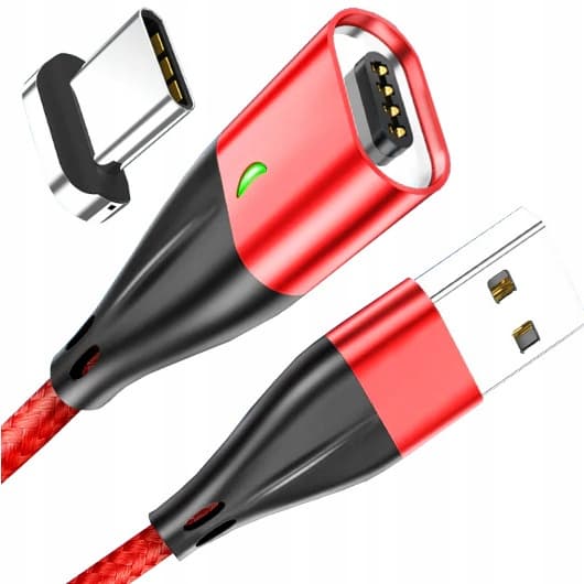 Magnetisk USB-C 3A snabbladdningskabel 3.0 med dataöverföring
