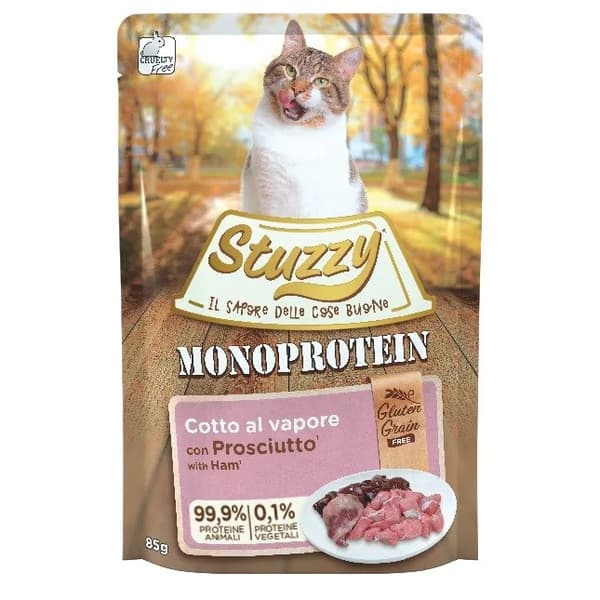 STUZZY Monoprotein vådfoder til katte, blanding af smagsvarianter 25x85g