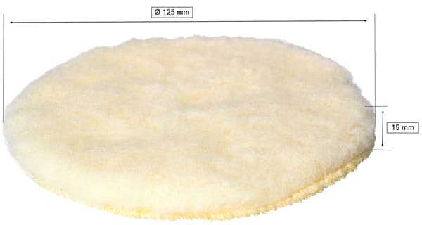 Pelsskive til polermaskine 125 mm