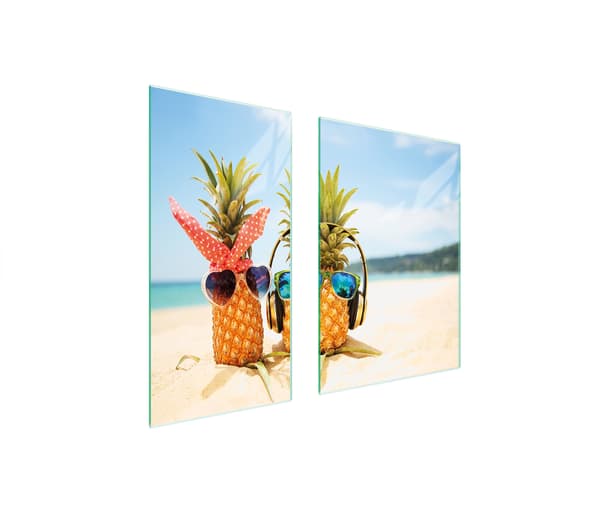 GLASBESKYTTELSESPLADE 75x52 ANANAS