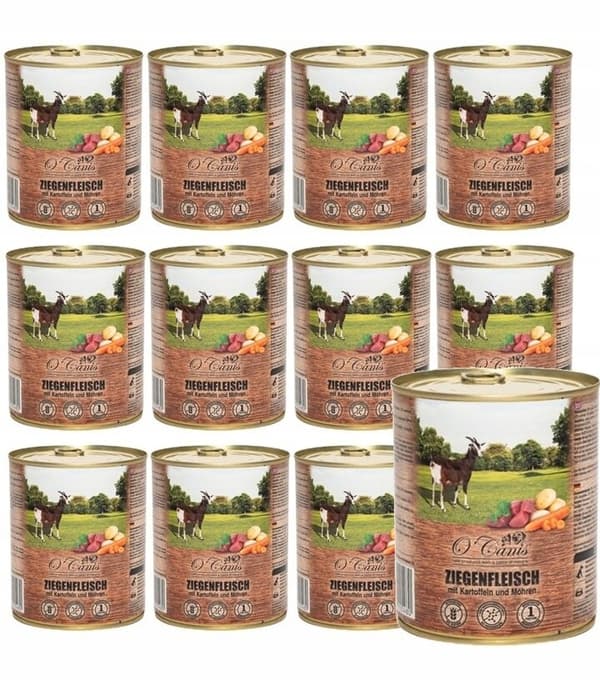 O'Canis hundefoder med ged og grøntsager 12x 800g