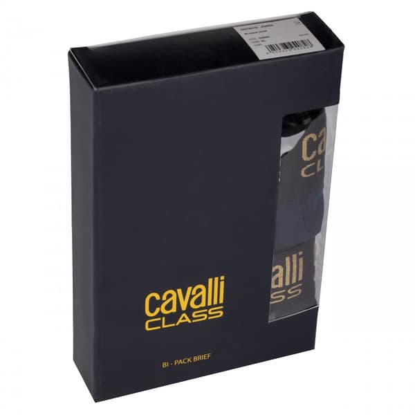CAVALLI CLASS 2-PACK MARINBLÅ Herrkalsonger - Storlek: M