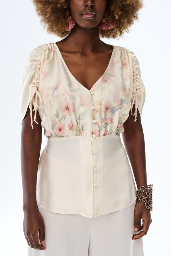 Damebluse Molli Champagne 40/42