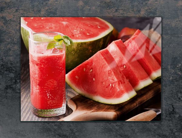 GLASSKYDDSPLÅT FÖR SPIS 70x52 VATTENMELON
