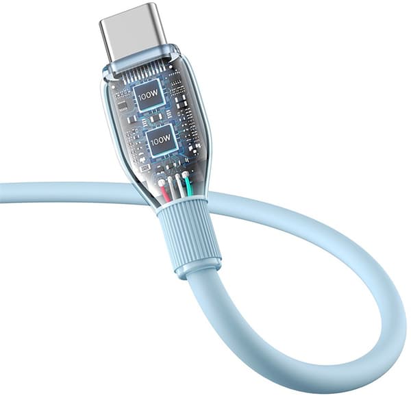 Pudding USB-A USB-C 100W 2m Kaapeli - Sininen