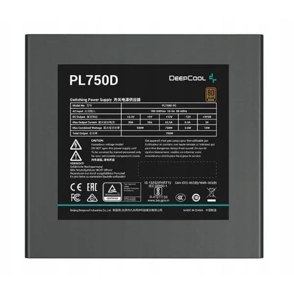 Virtalähde DeepCool PL750-D