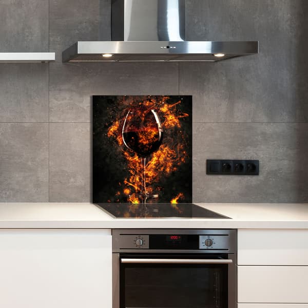 KEITTIÖN LASIPANEELI 60x65 Viini