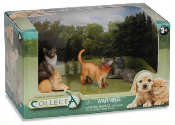 KATTFIGURER SET OM 4 - CollectA - 89142 Presentask