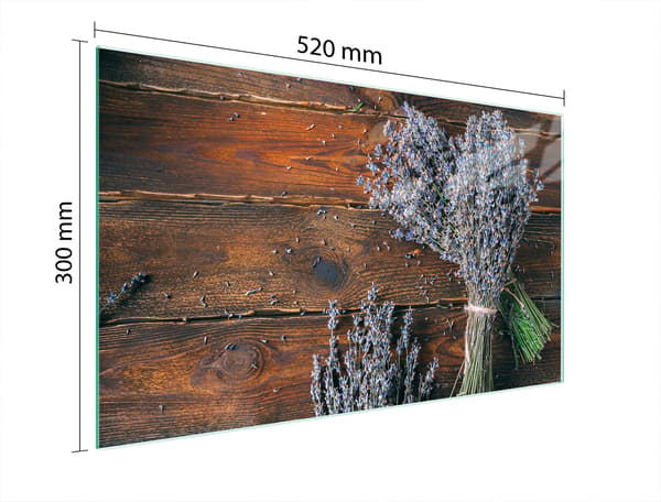 SKÄRBRÄDA I GLAS 52x30 LAVENDEL
