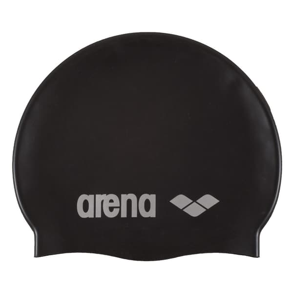 Arena CLASSIC SILIKONE ONE SIZE Sort Sølv Badehætte